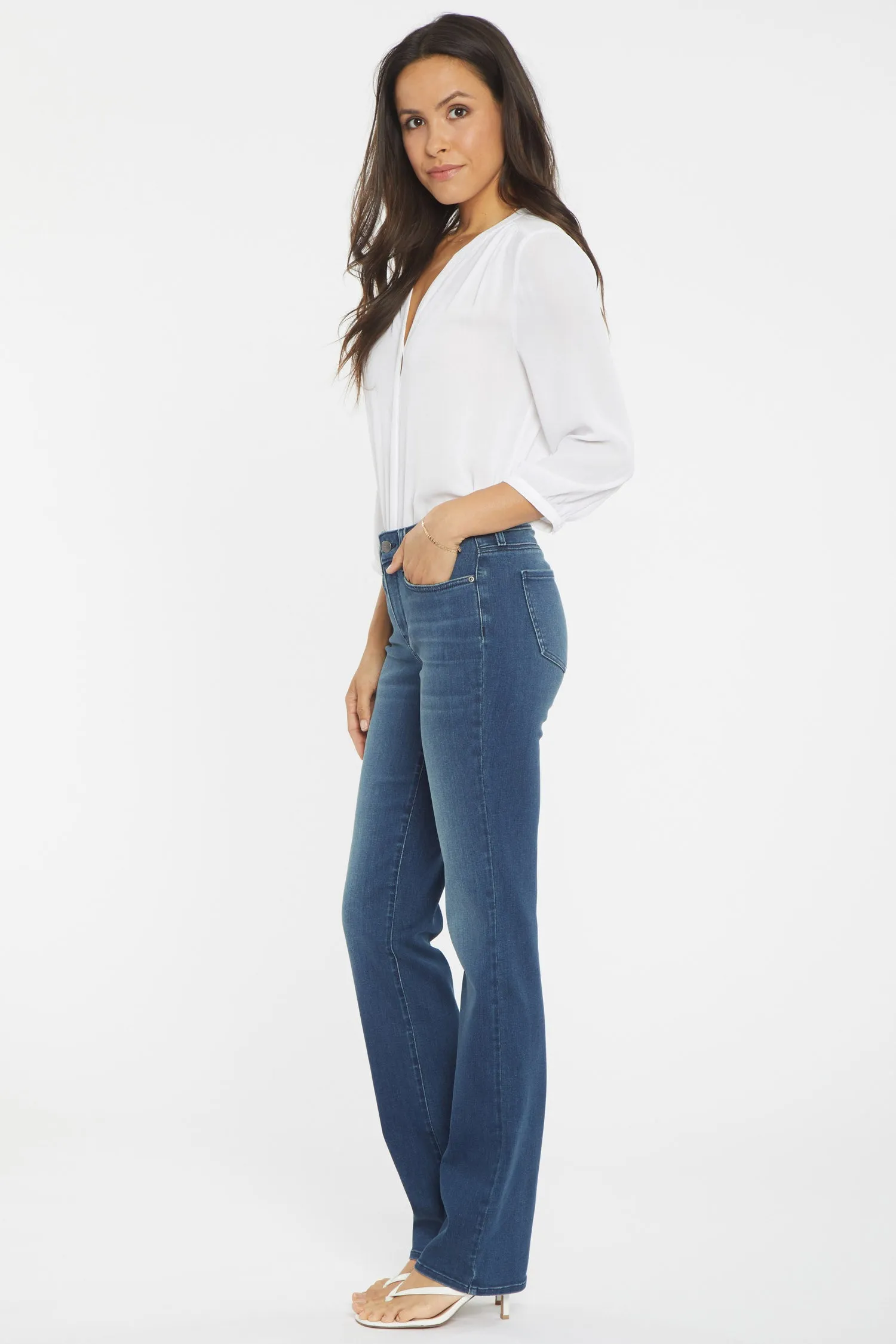 Marilyn Straight Jeans In Petite - Saybrook sold by NYDJ product image thumbnail 5
