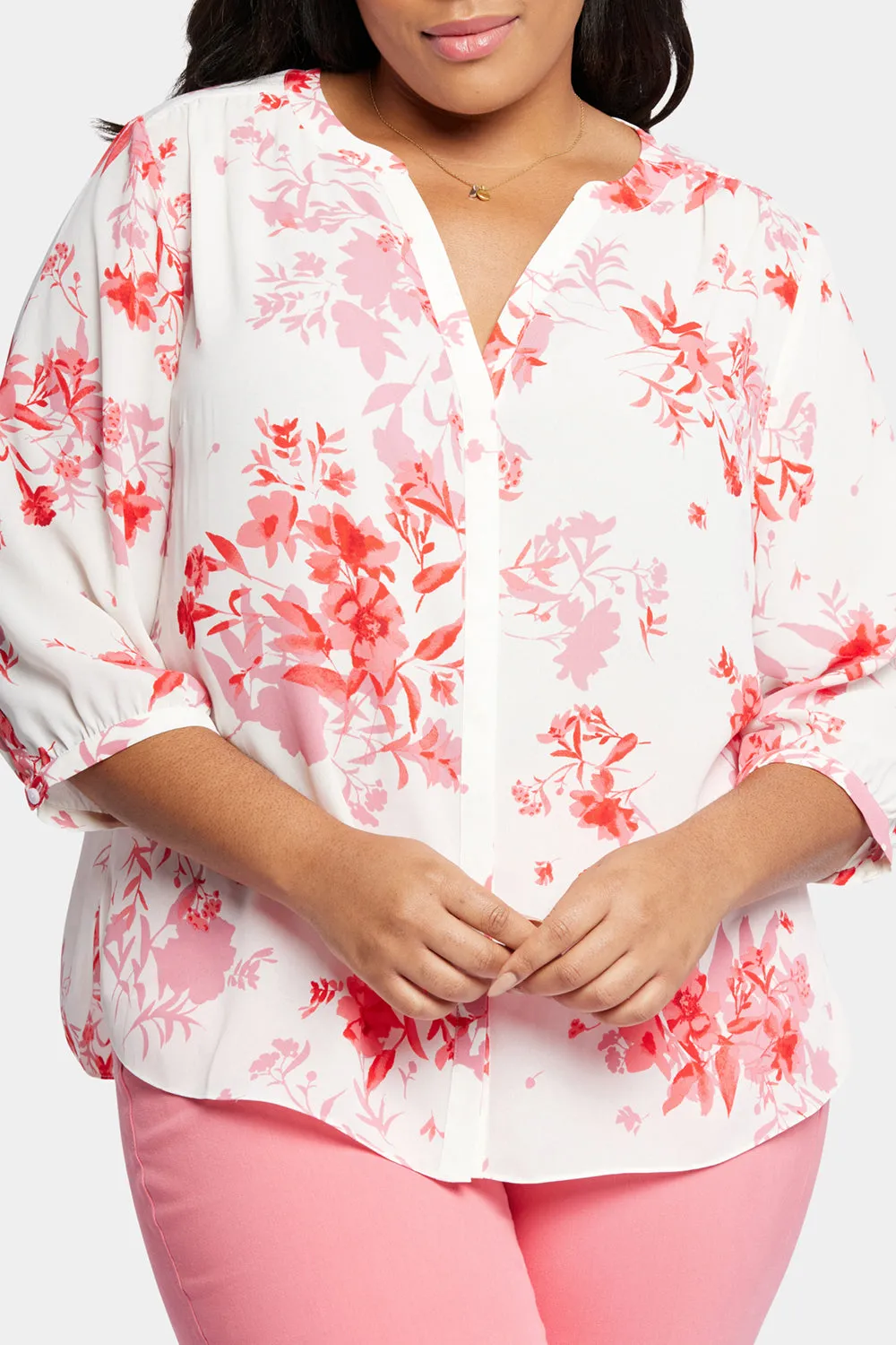 Pintuck Blouse In Plus Size - Bellarose sold by NYDJ product image thumbnail 4