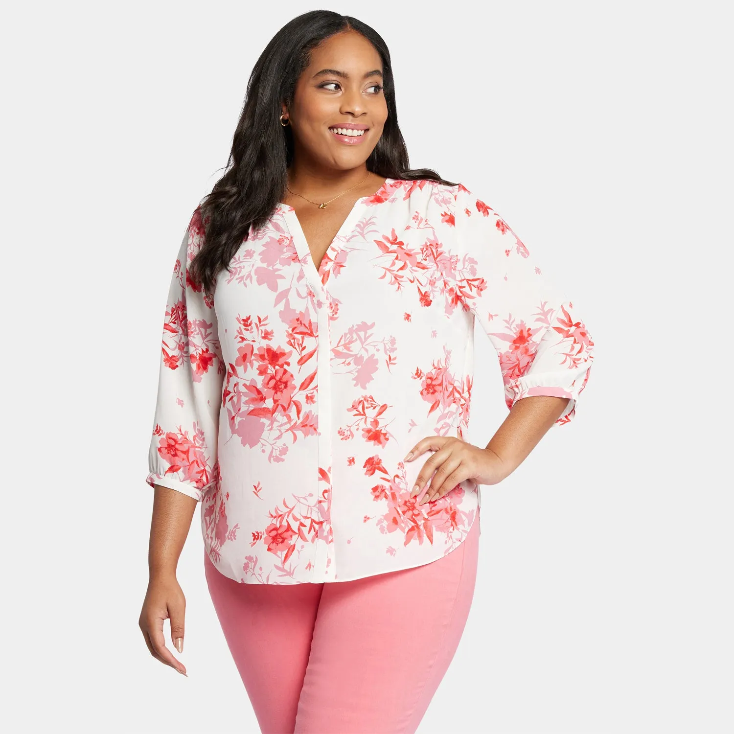Pintuck Blouse In Plus Size - Bellarose sold by NYDJ product image thumbnail 5