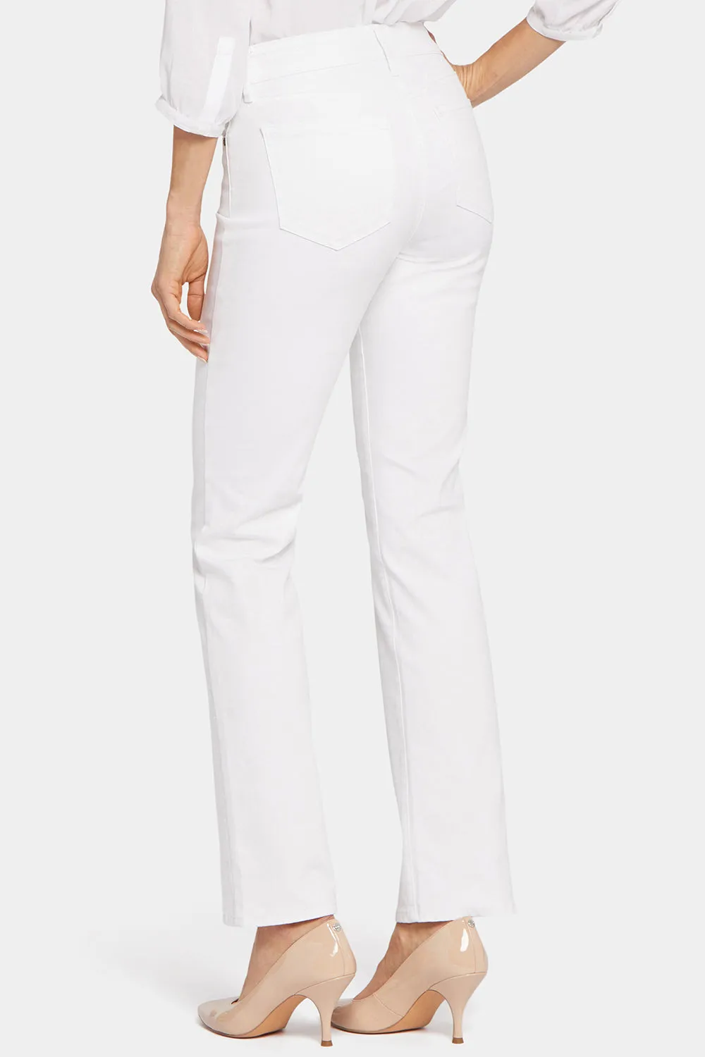 Marilyn Straight Jeans In Tall - Optic White sold by NYDJ product image thumbnail 2
