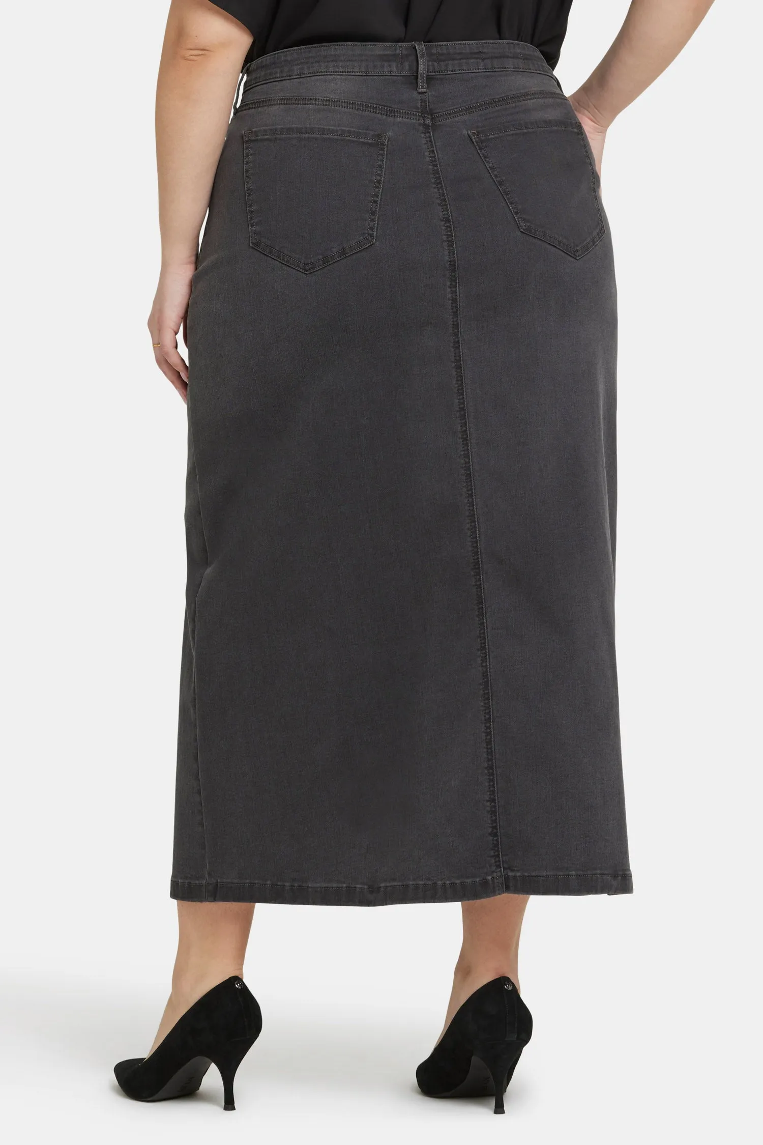 High Rise Long Skirt In Plus Size - Cloud Stone sold by NYDJ product image thumbnail 2