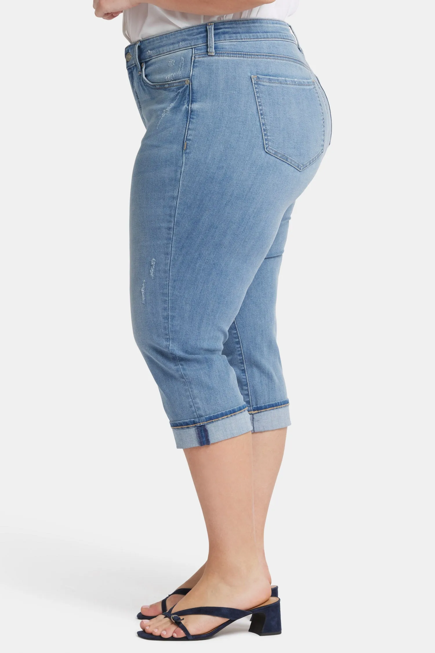 Marilyn Straight Crop Jeans In Plus Size - Lakefront sold by NYDJ product image thumbnail 3