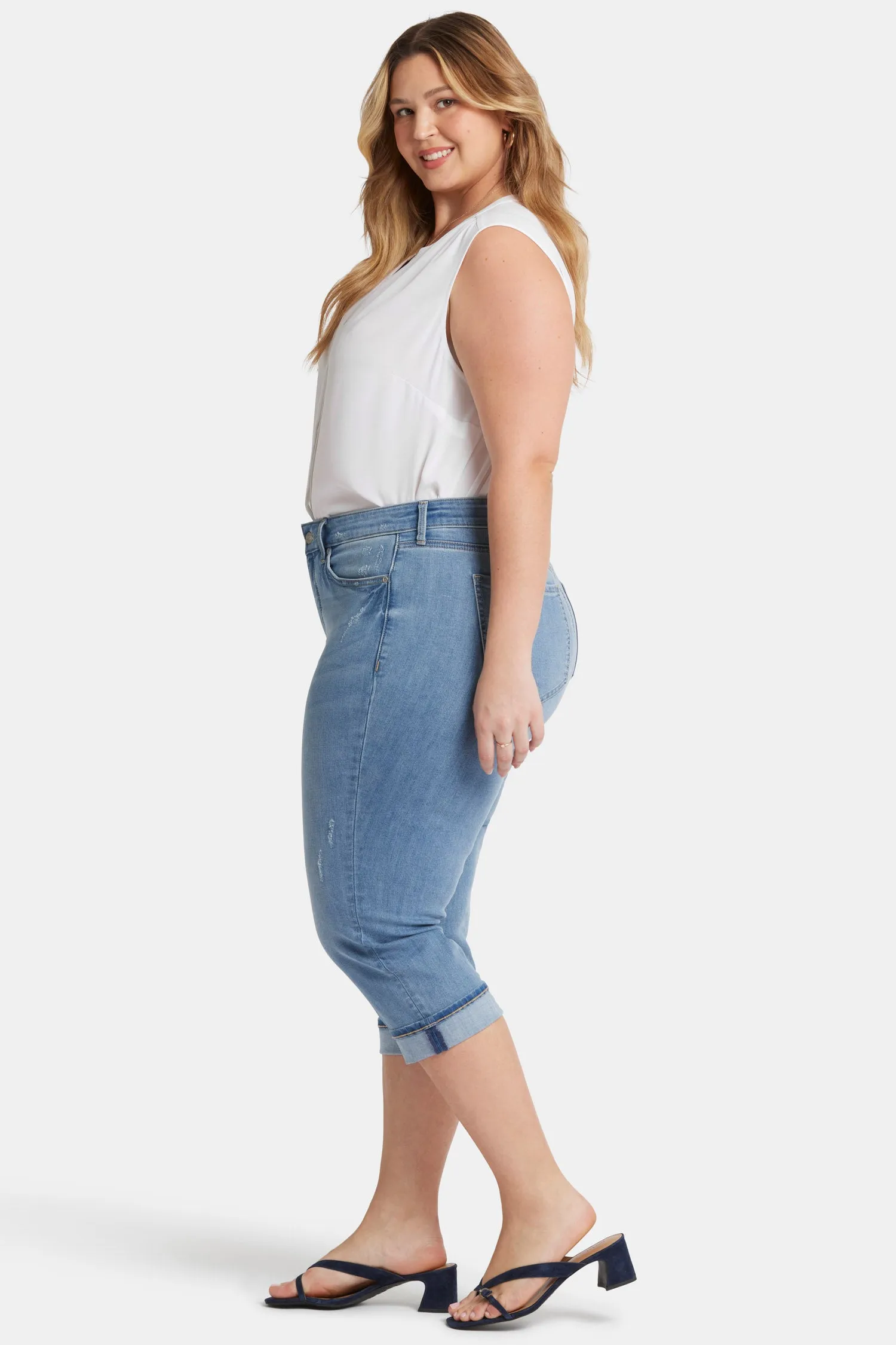 Marilyn Straight Crop Jeans In Plus Size - Lakefront sold by NYDJ product image thumbnail 5