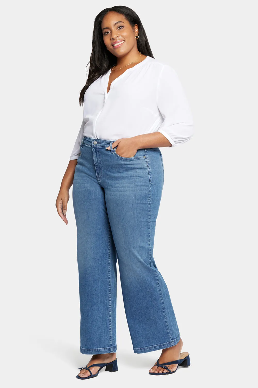 Teresa Wide Leg Jeans In Plus Size - Sweetbay sold by NYDJ product image thumbnail 4