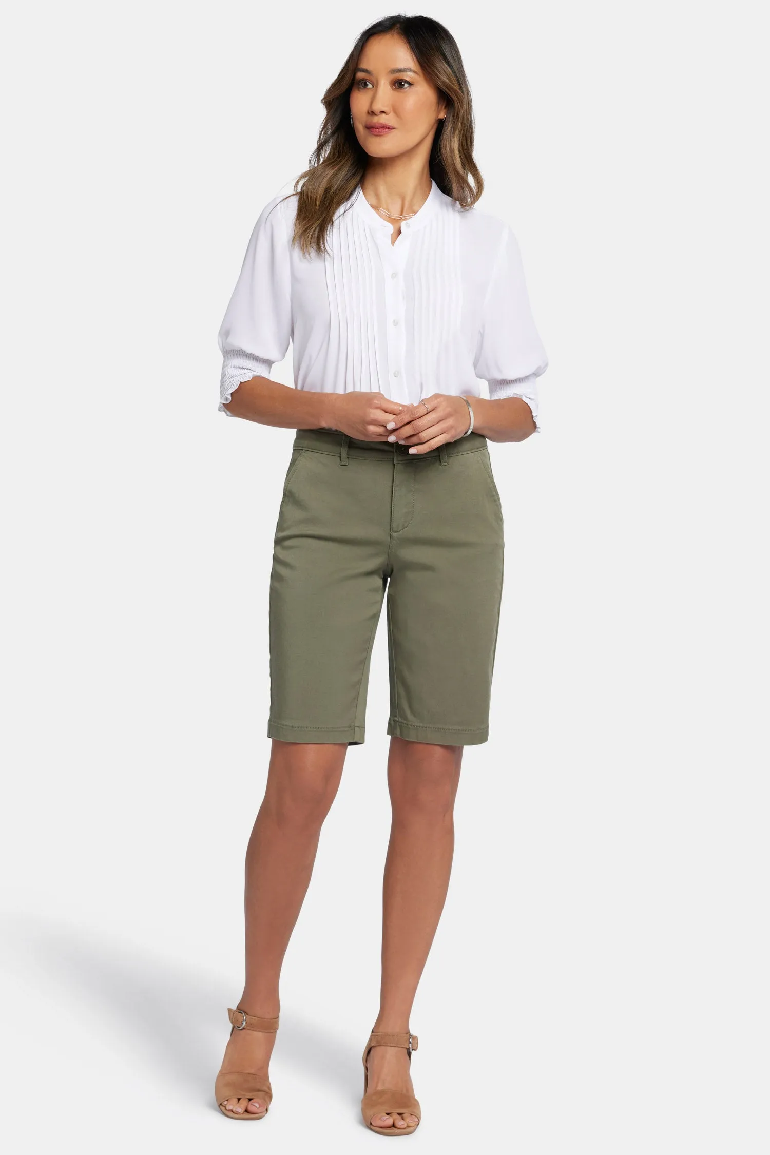 Bermuda Shorts In Petite - Avocado sold by NYDJ