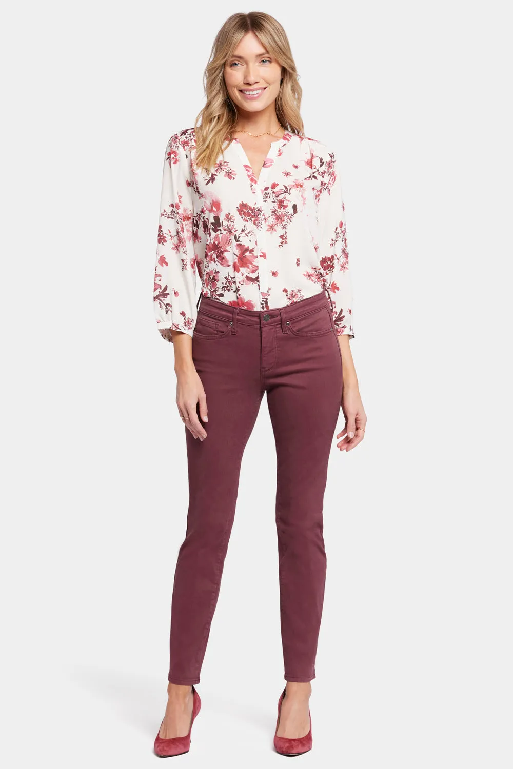 Sheri Slim Jeans - Dark Cherry sold by NYDJ product image thumbnail 4