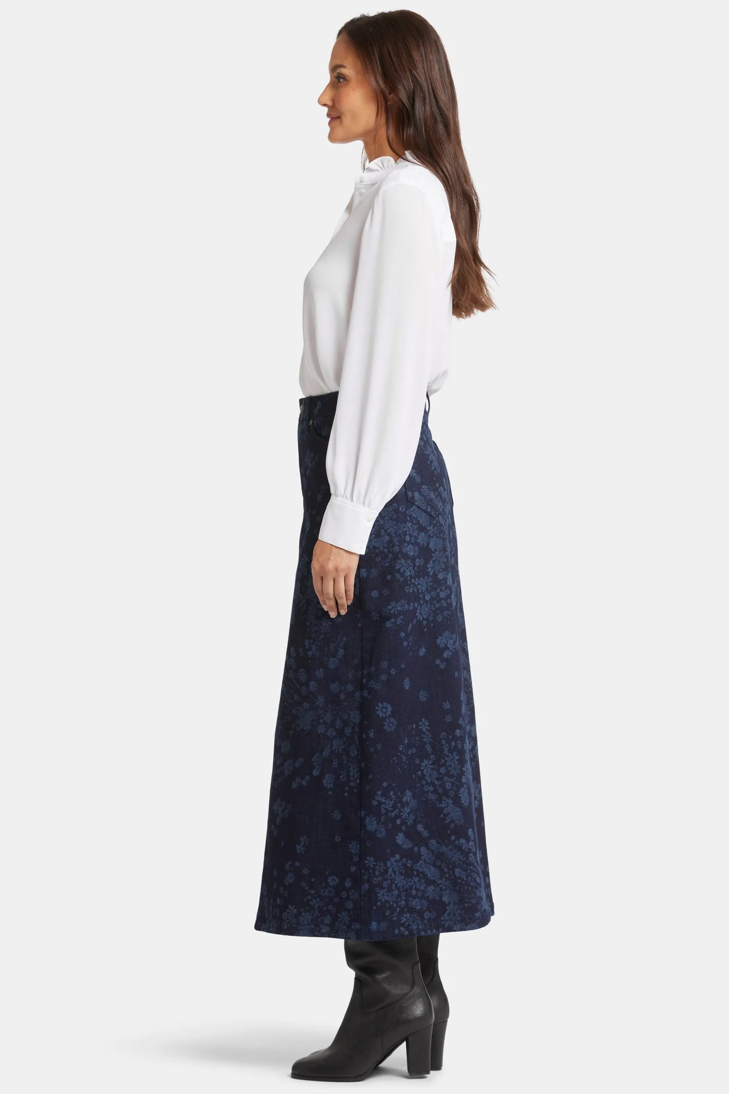 High Rise Long Skirt - Dark Indigo Salome sold by NYDJ product image thumbnail 5