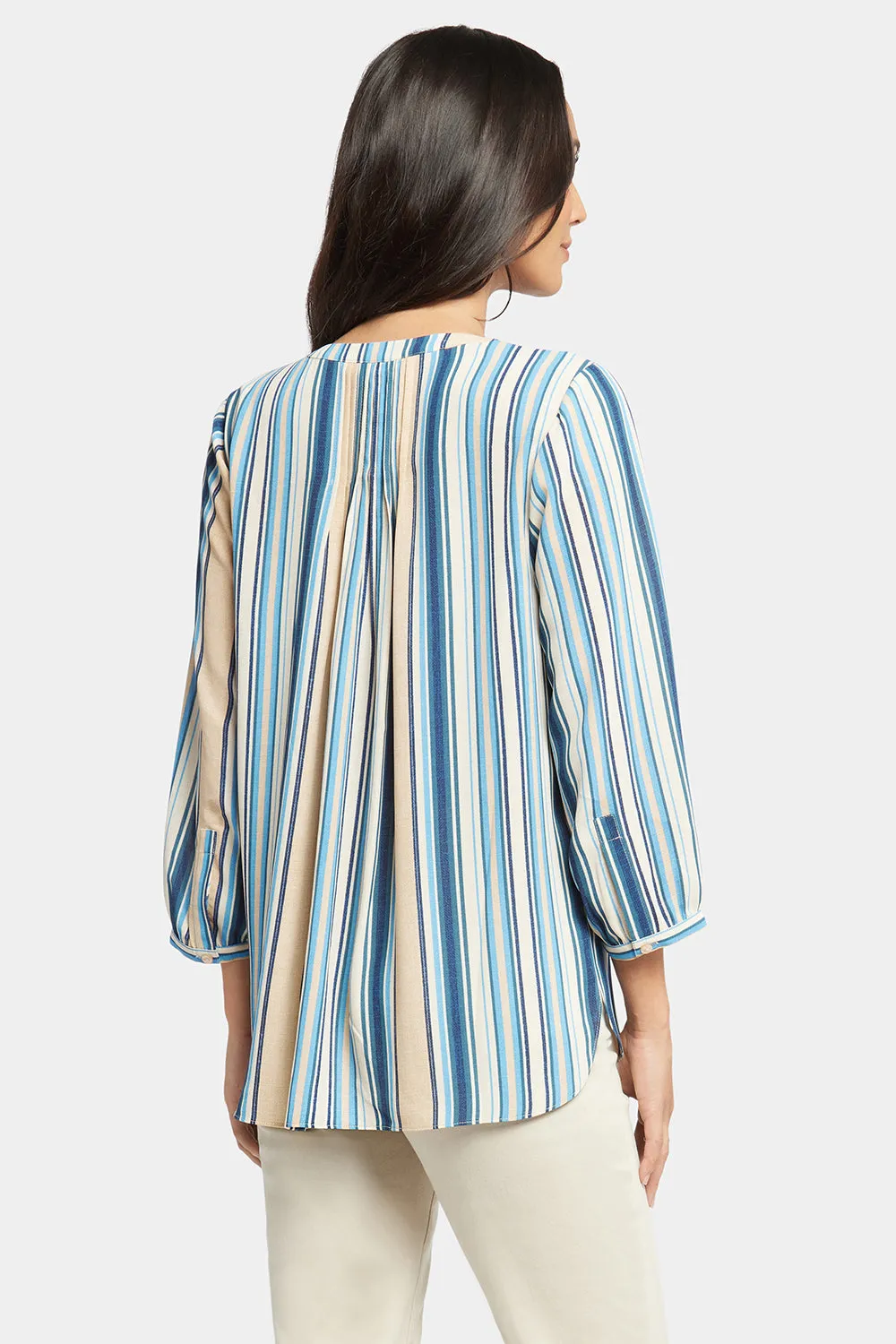 Pintuck Blouse - Hilltop Stripe sold by NYDJ product image thumbnail 2