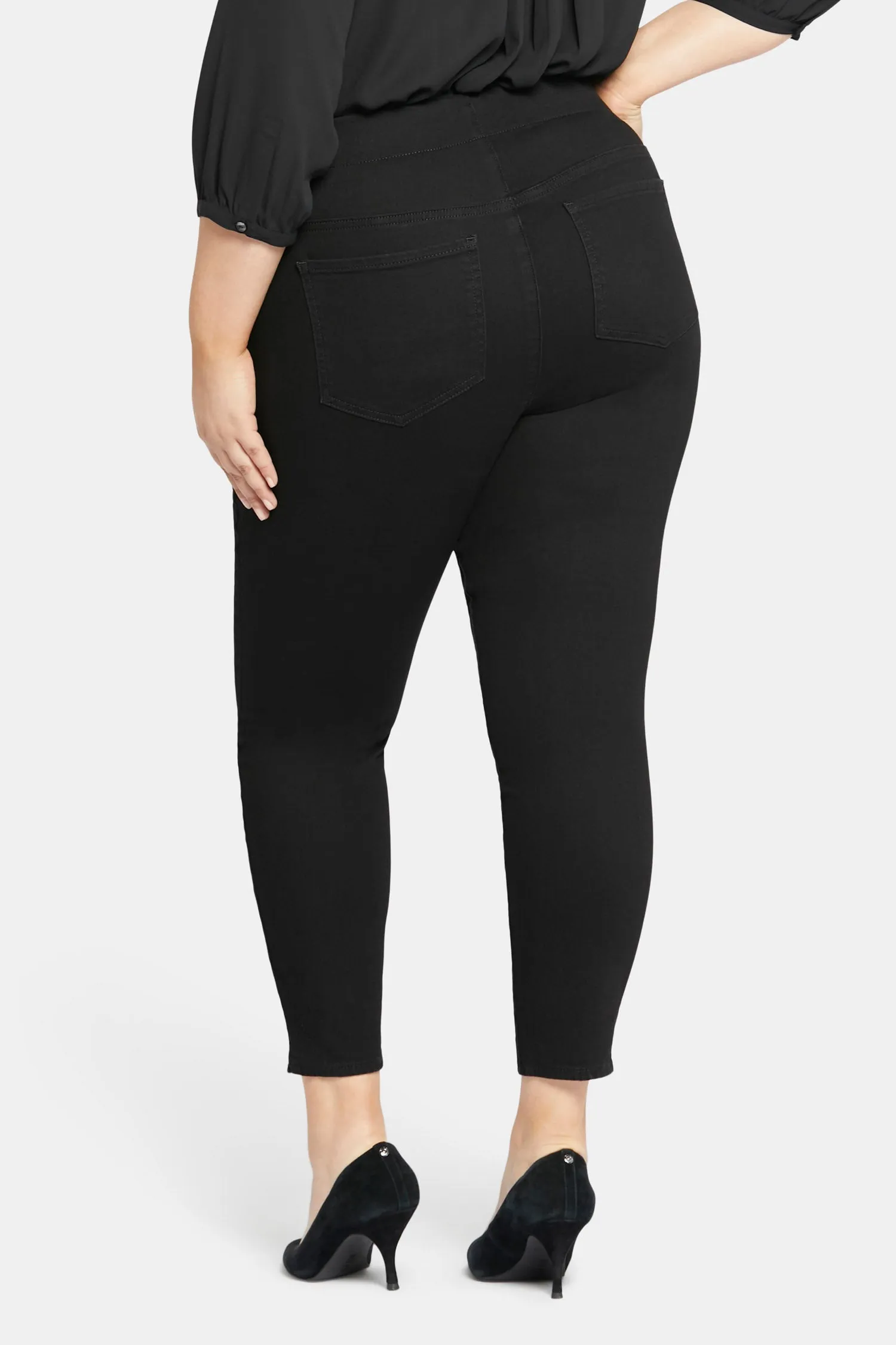 Skinny Ankle Pull-on Jeans In Plus Size - Black sold by NYDJ product image thumbnail 2