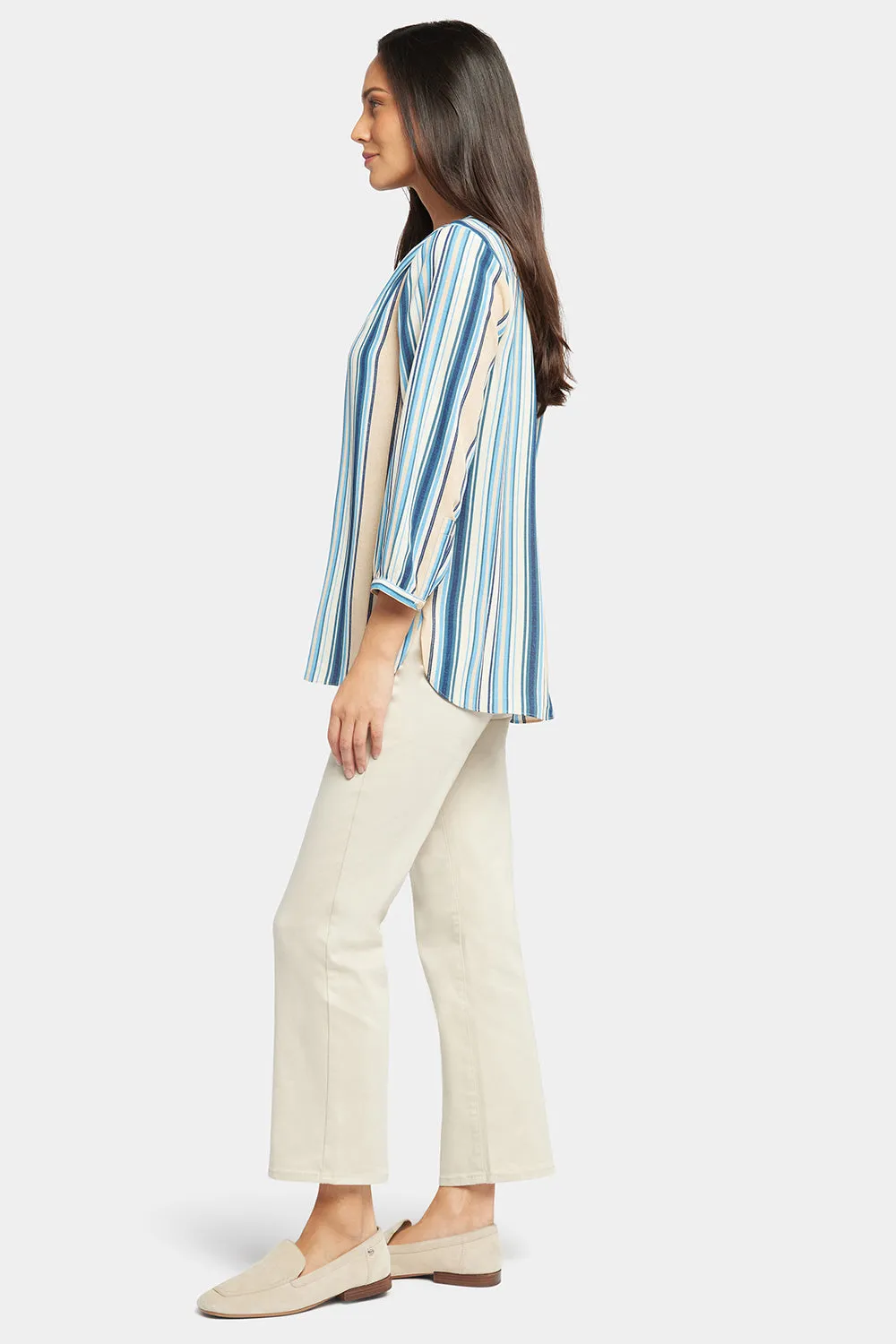Pintuck Blouse - Hilltop Stripe sold by NYDJ product image thumbnail 3
