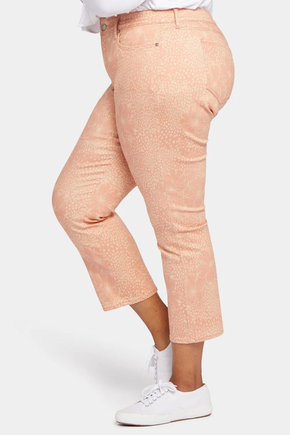 Marilyn Straight Ankle Jeans In Plus Size - Mirage Leopard sold by NYDJ product image thumbnail 3