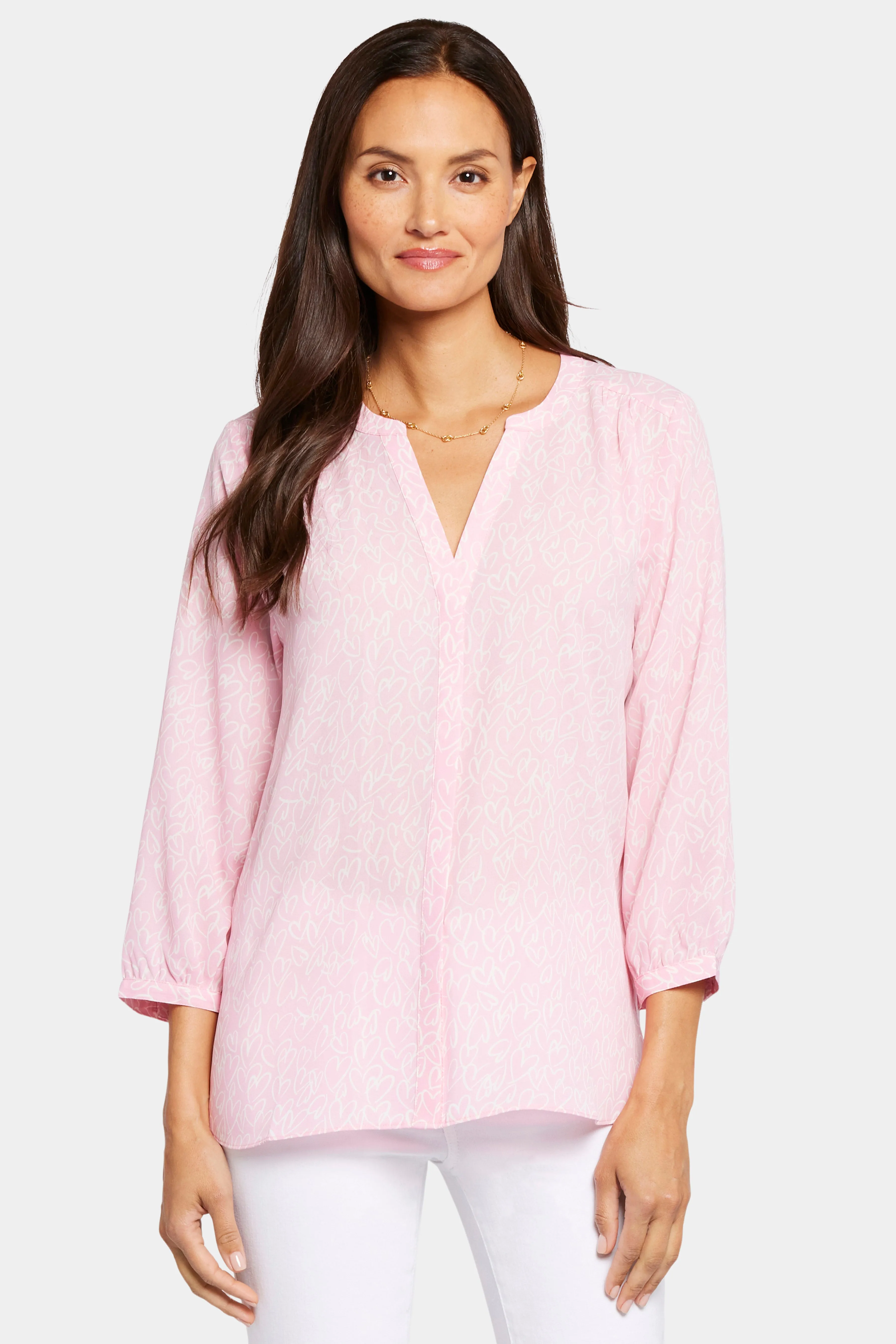 Pintuck Blouse - Wild Hearts sold by NYDJ product image thumbnail 4