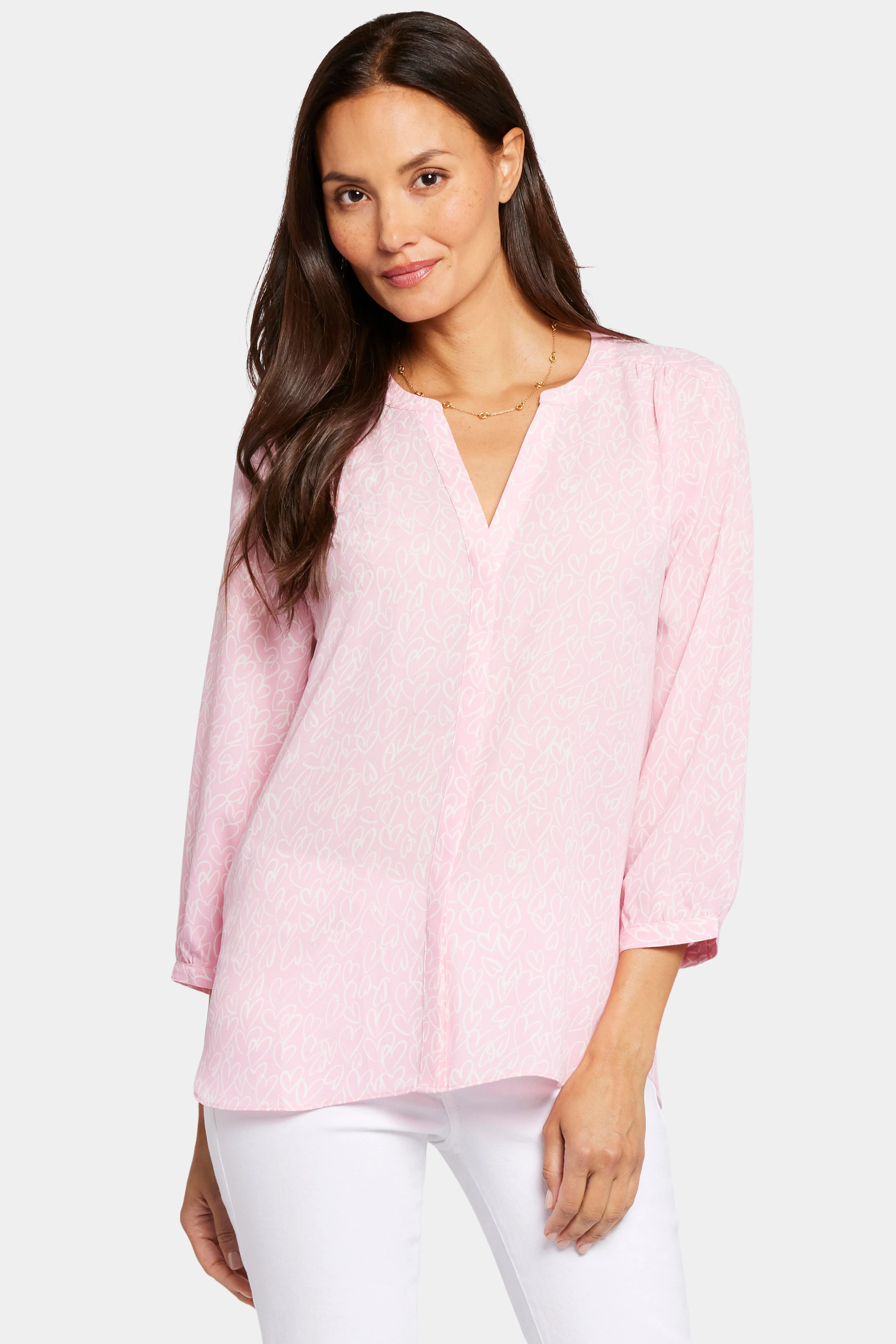 Pintuck Blouse - Wild Hearts sold by NYDJ