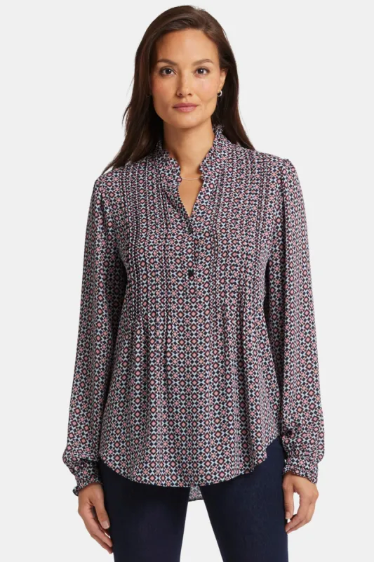 Pleated Front Tunic - Pinnacle Vista sold by NYDJ