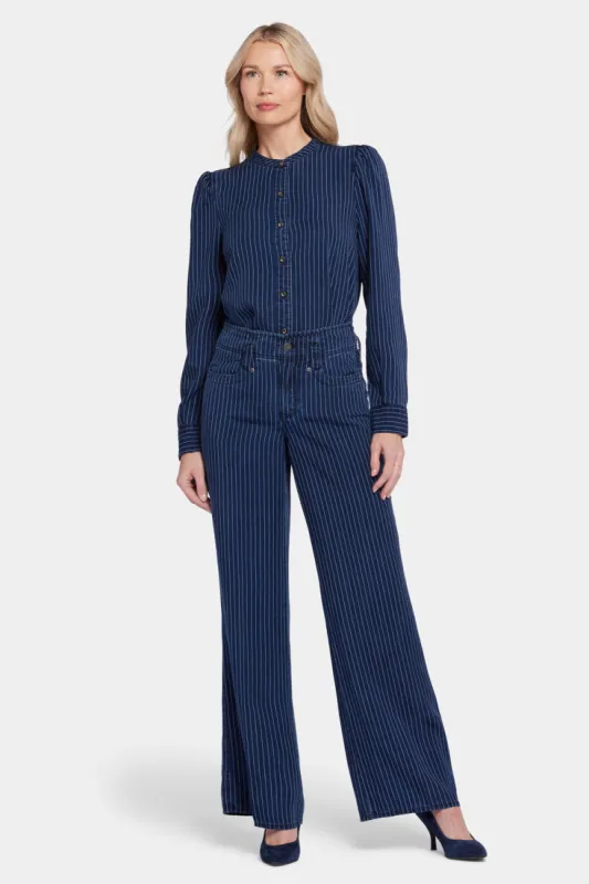 Teresa Wide Leg Jeans - Dark Ocean sold by NYDJ