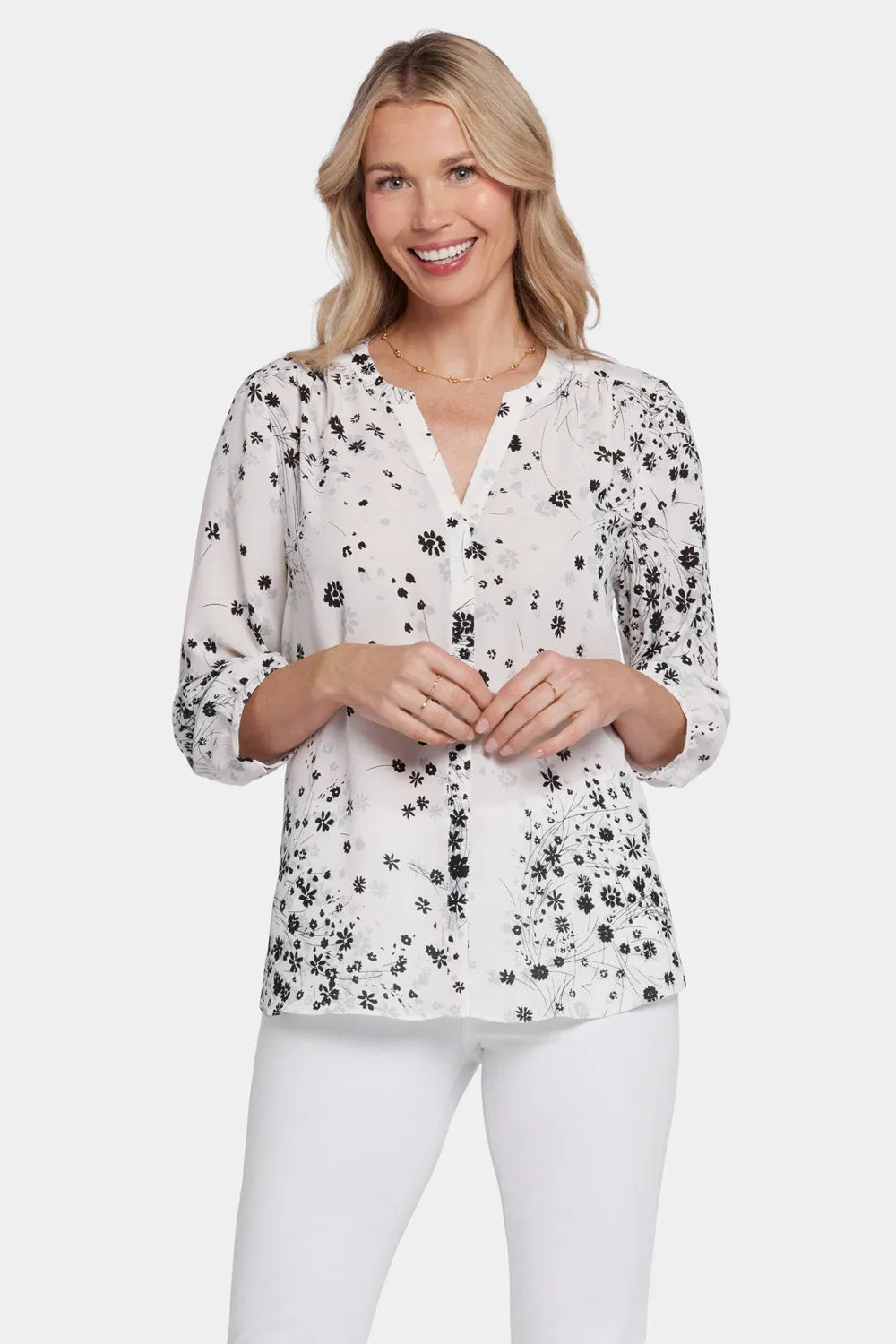 Pintuck Blouse - Rio Vista sold by NYDJ product image thumbnail 4