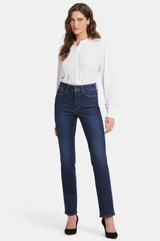 Marilyn Straight Jeans In Long Inseam - River Bridge sold by NYDJ