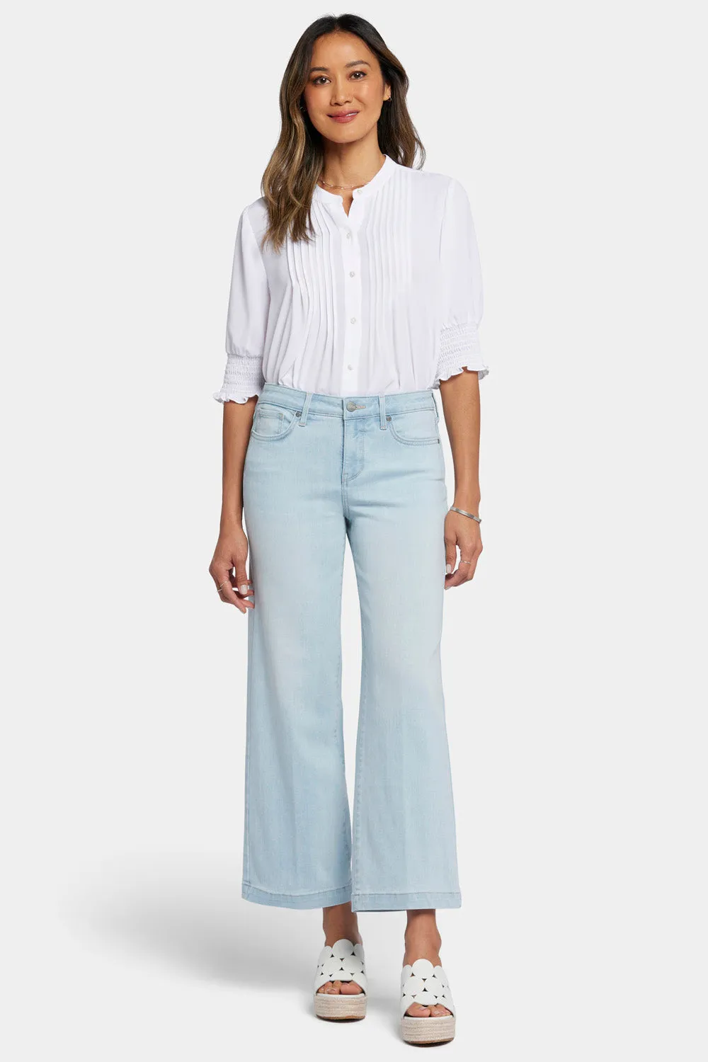 Teresa Wide Leg Ankle Jeans - Oceanfront sold by NYDJ product image thumbnail 4