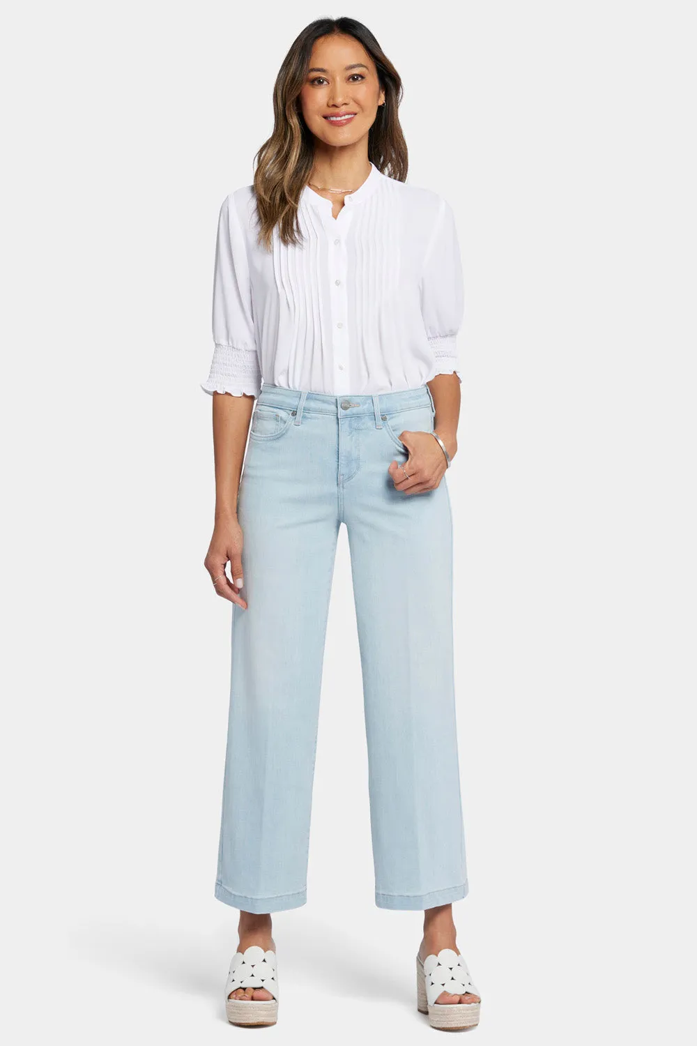 Teresa Wide Leg Ankle Jeans - Oceanfront sold by NYDJ