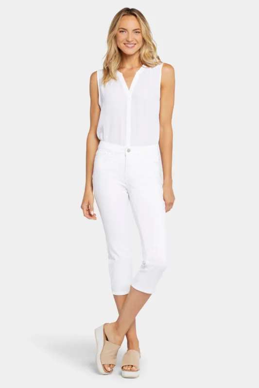 Slim Straight Crop Jeans - Optic White sold by NYDJ