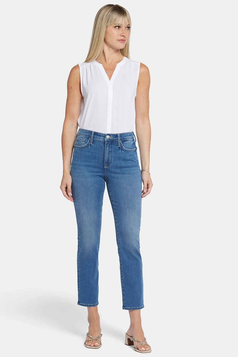 Curve Shaper™ Sheri Slim Ankle Jeans - Blue Water sold by NYDJ product image thumbnail 4