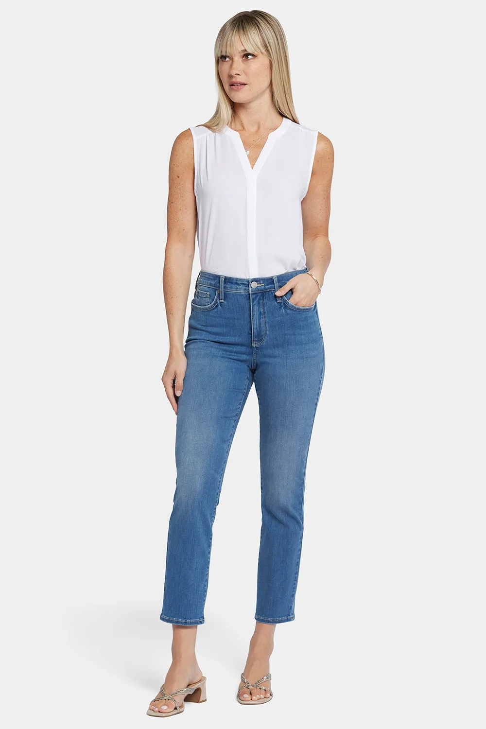 Curve Shaper™ Sheri Slim Ankle Jeans - Blue Water sold by NYDJ