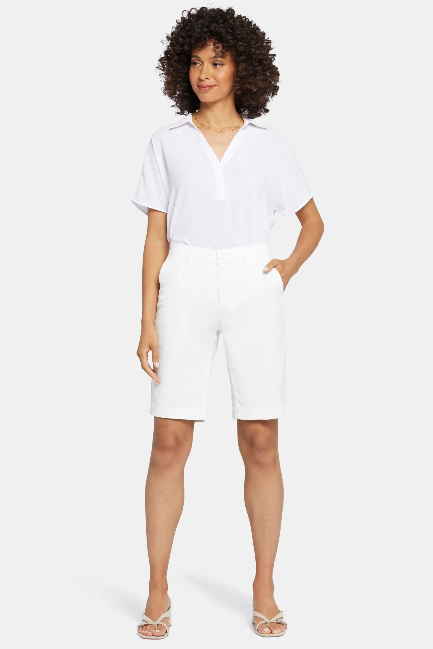 Bermuda Shorts - Optic White sold by NYDJ