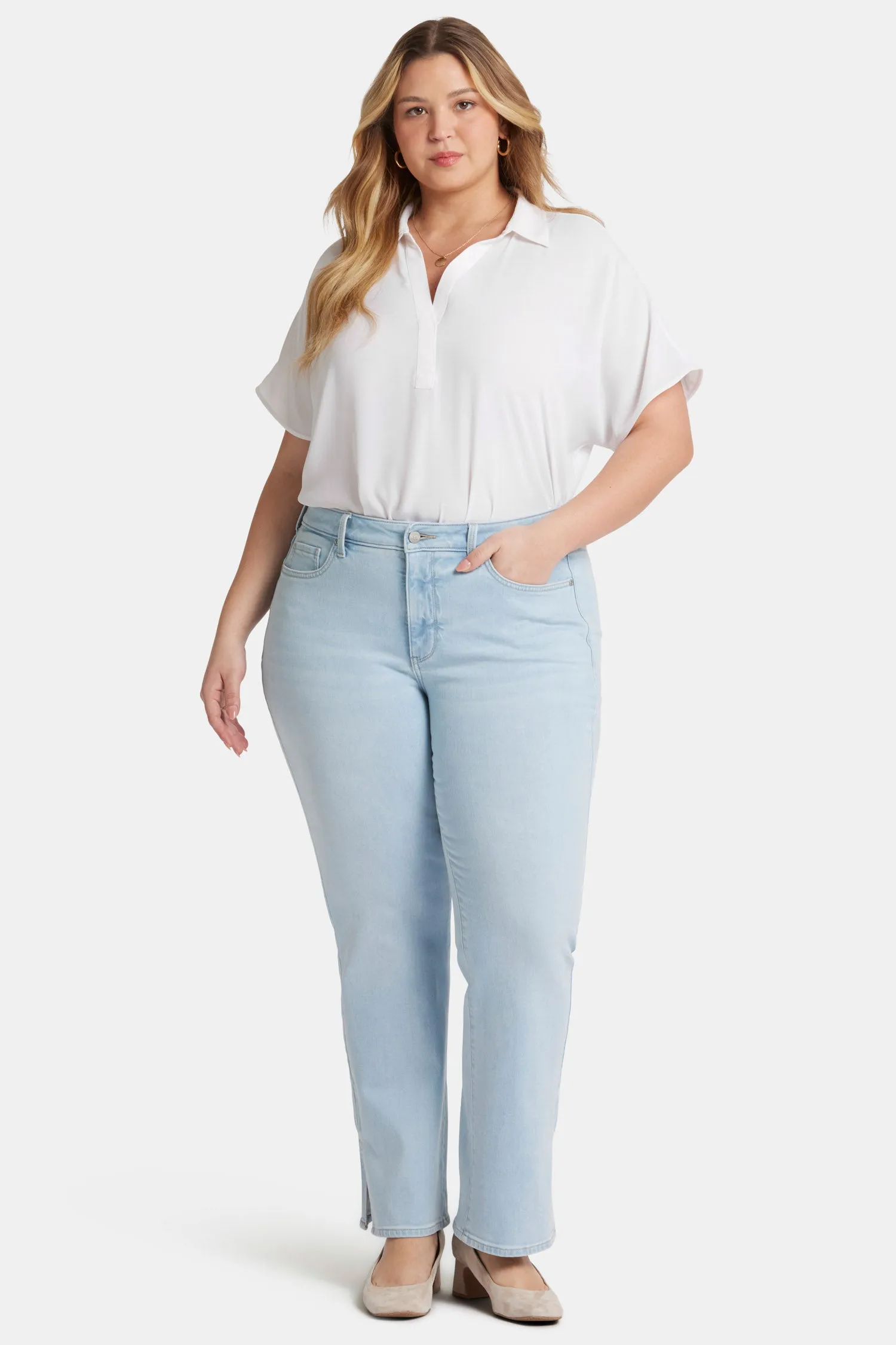 Barbara Bootcut Jeans In Plus Size - Oceanfront sold by NYDJ product image thumbnail 4