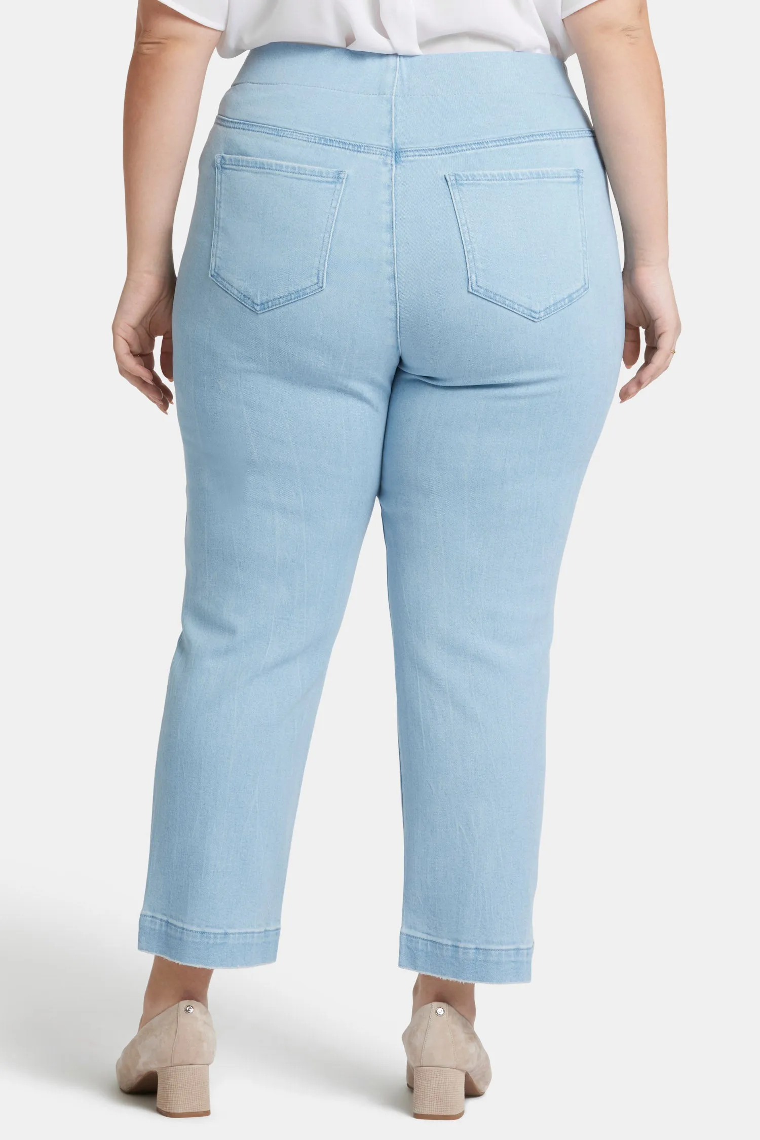 Bailey Relaxed Straight Ankle Pull-On Jeans In Plus Size - Santorini sold by NYDJ product image thumbnail 2