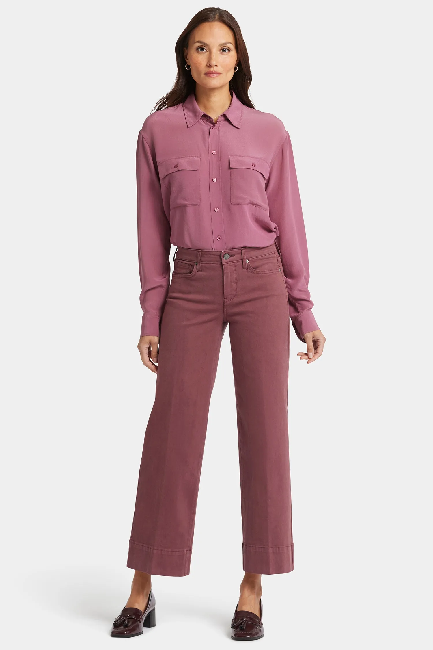 Teresa Wide Leg Ankle Jeans - Tavern sold by NYDJ