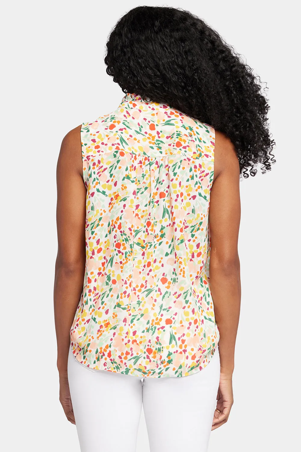 Sleeveless Ruffle Neck Blouse - Veronica Springs sold by NYDJ product image thumbnail 2