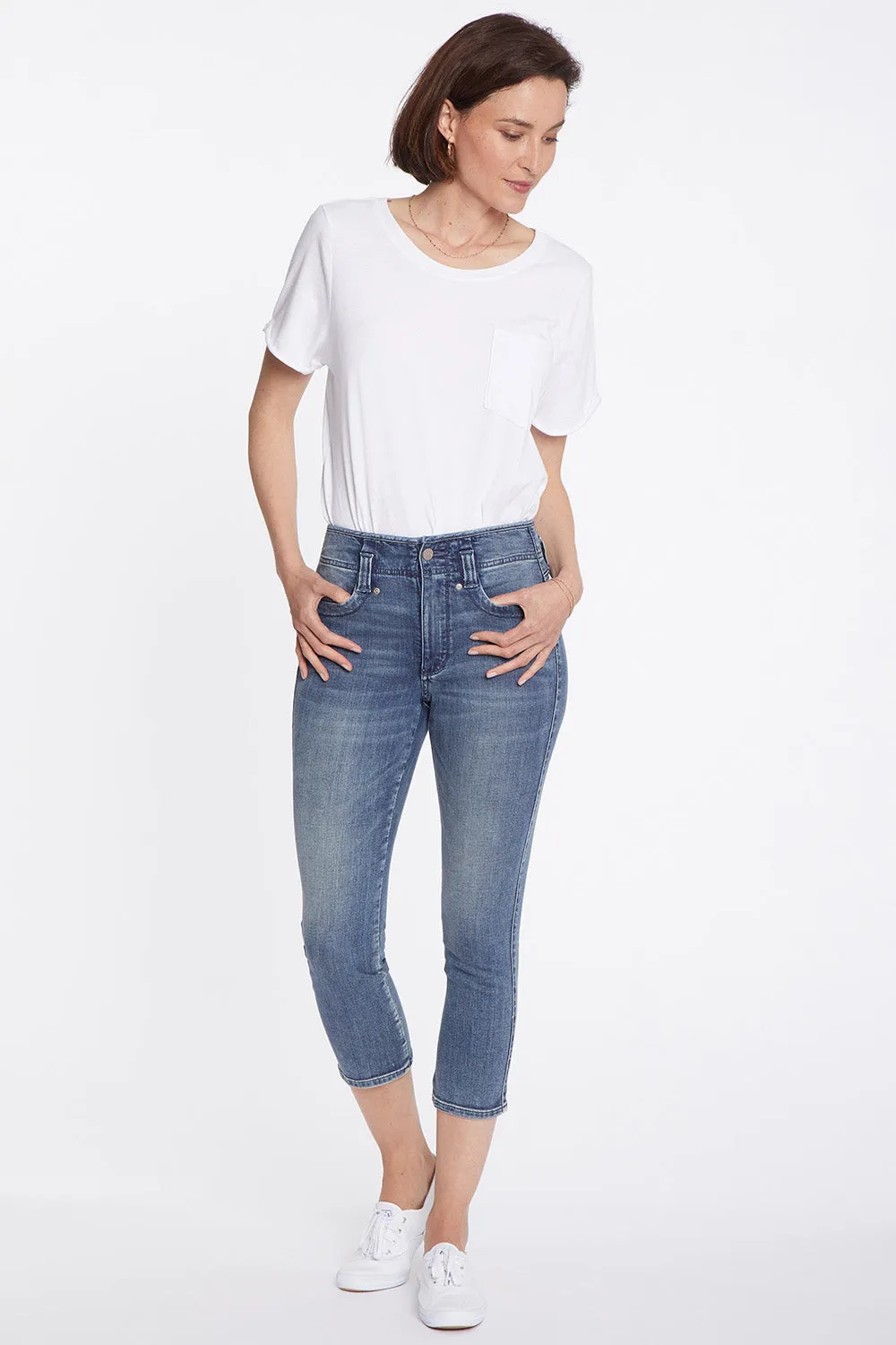 Ami Skinny Capri Jeans - Monet Blue sold by NYDJ