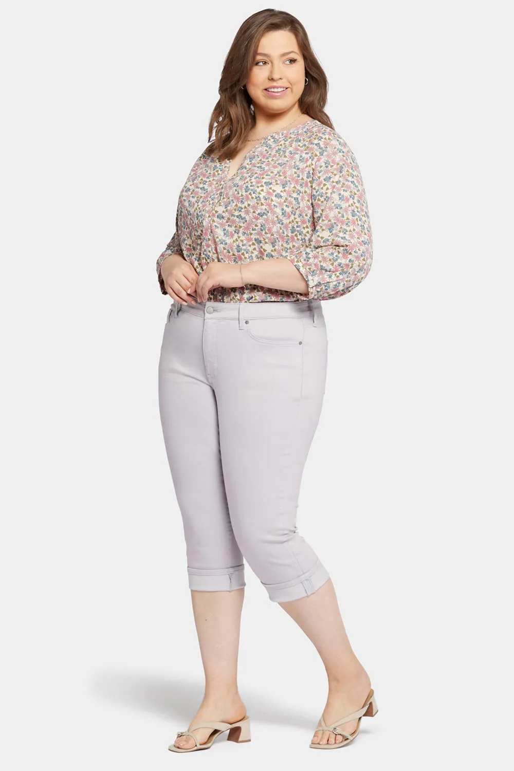 Marilyn Straight Crop Jeans In Plus Size - Pearl Grey sold by NYDJ product image thumbnail 5
