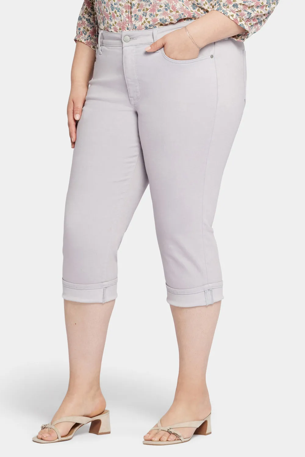 Marilyn Straight Crop Jeans In Plus Size - Pearl Grey sold by NYDJ product image thumbnail 3