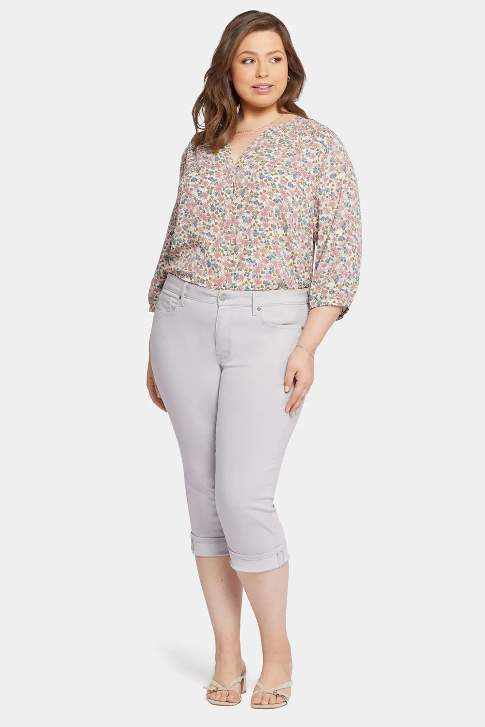 Marilyn Straight Crop Jeans In Plus Size - Pearl Grey sold by NYDJ product image thumbnail 4