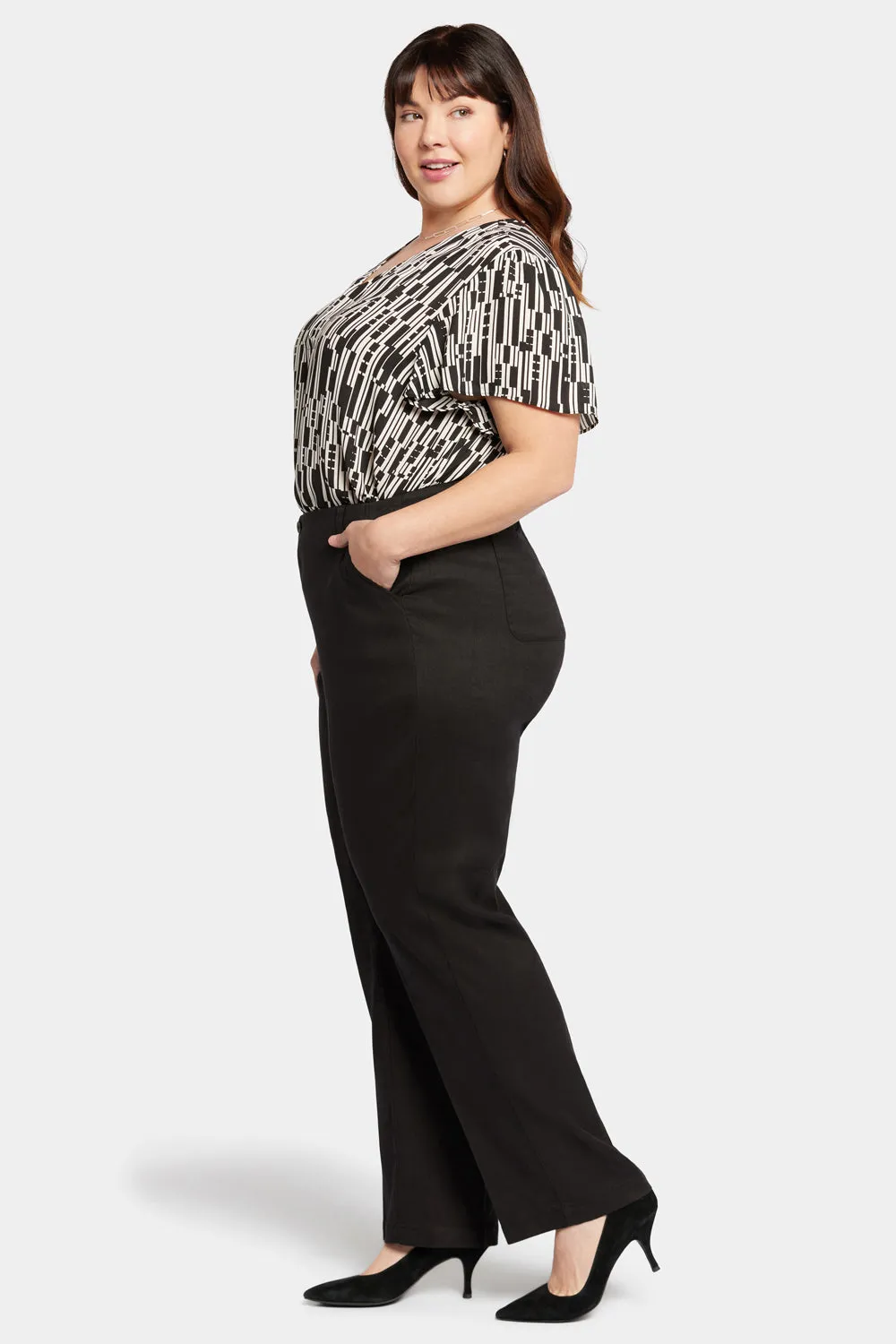 Marilyn Straight Pants In Plus Size - Black sold by NYDJ product image thumbnail 5