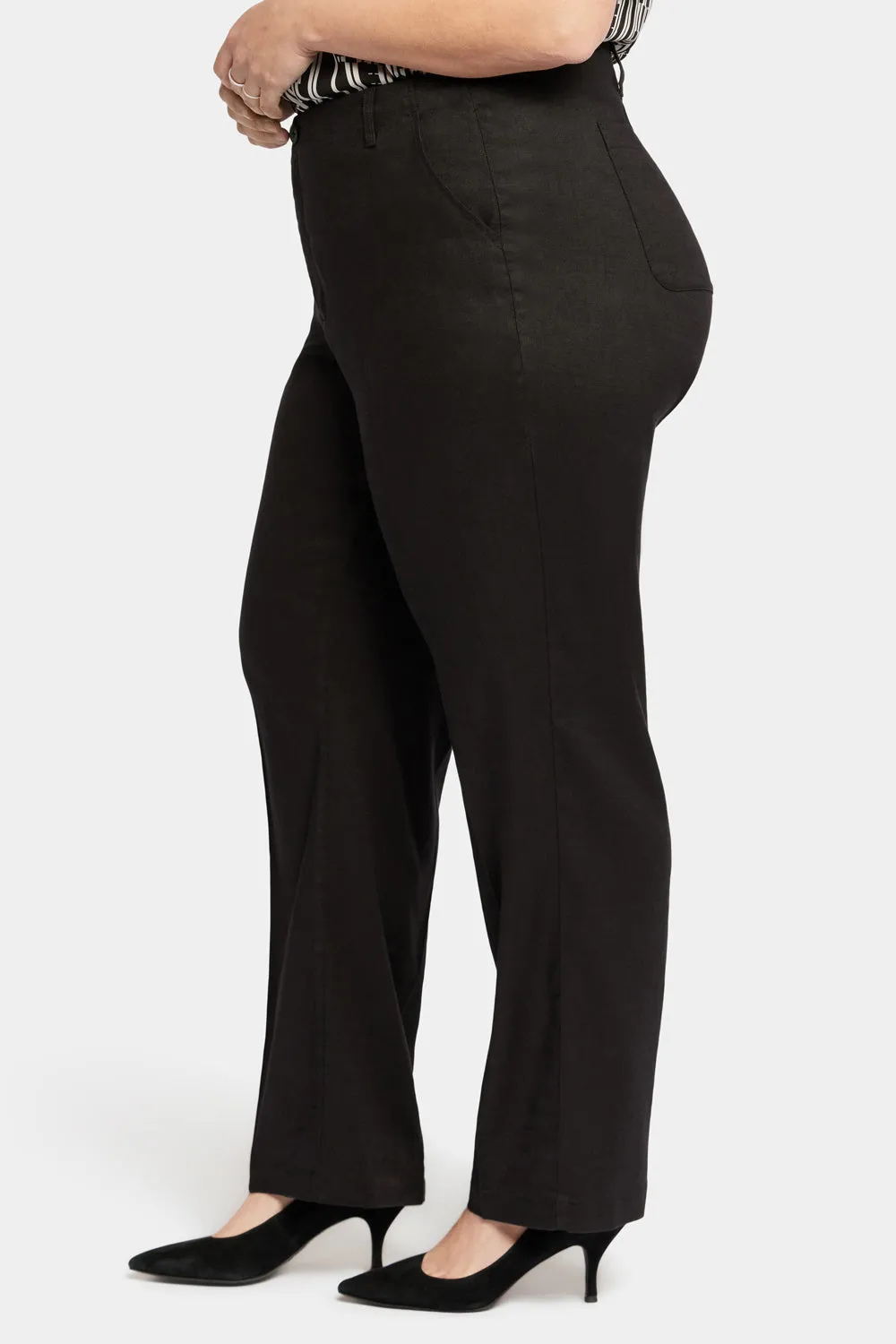 Marilyn Straight Pants In Plus Size - Black sold by NYDJ product image thumbnail 3