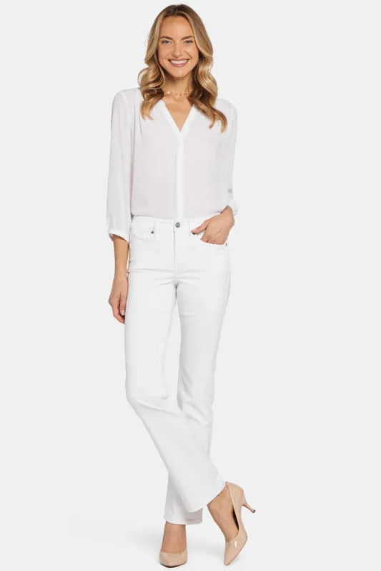 Marilyn Straight Jeans - Optic White sold by NYDJ