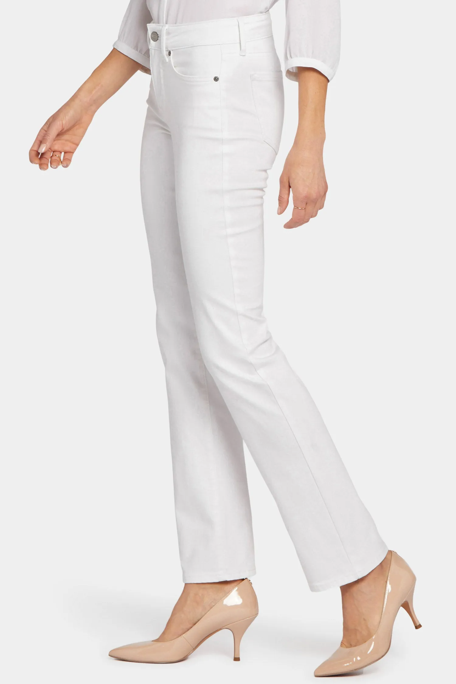 Marilyn Straight Jeans - Optic White sold by NYDJ product image thumbnail 3
