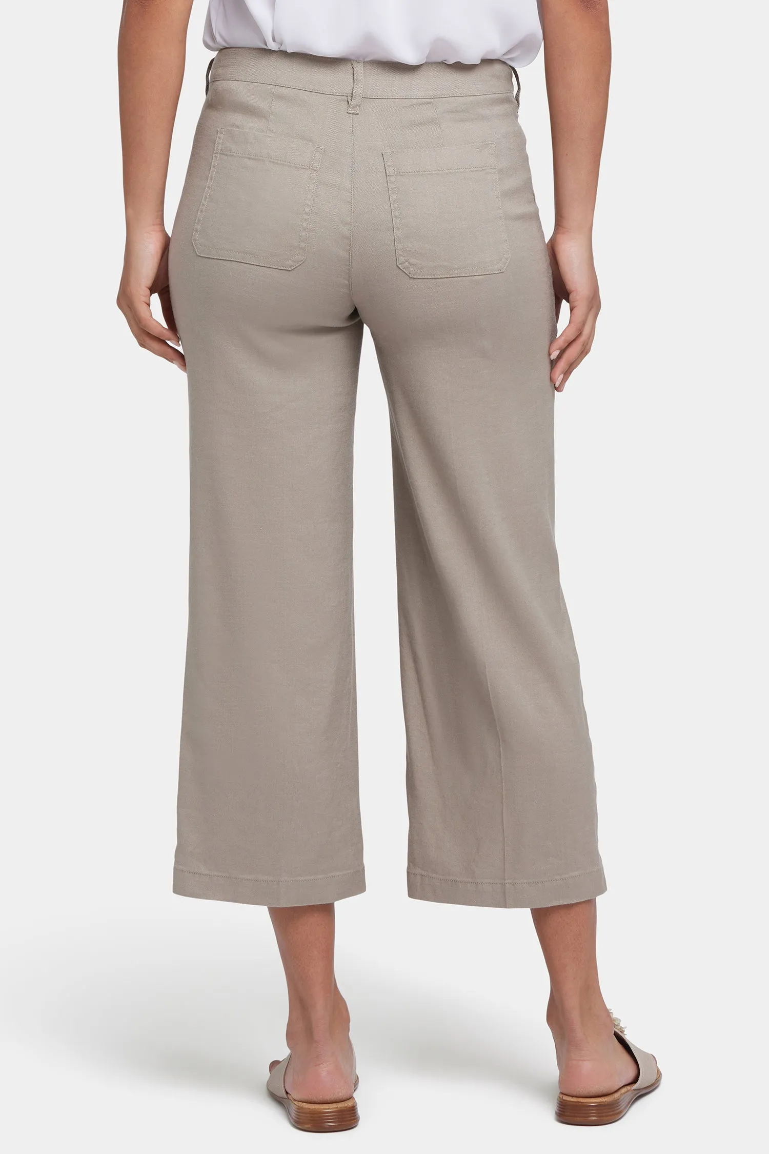 Wide Leg Cargo Capri Pants - Saddlewood sold by NYDJ product image thumbnail 2