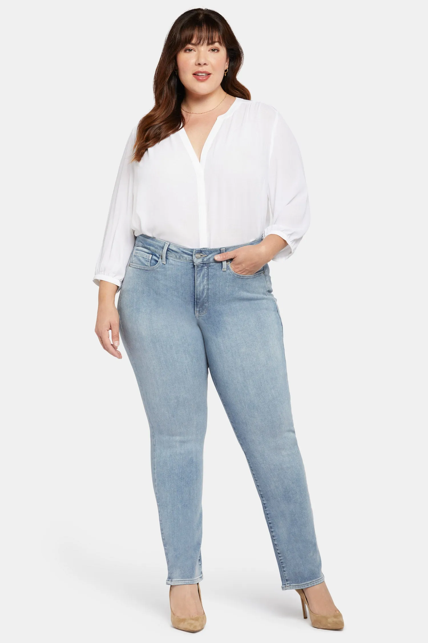 Marilyn Straight Jeans In Plus Size - Haley sold by NYDJ product image thumbnail 4