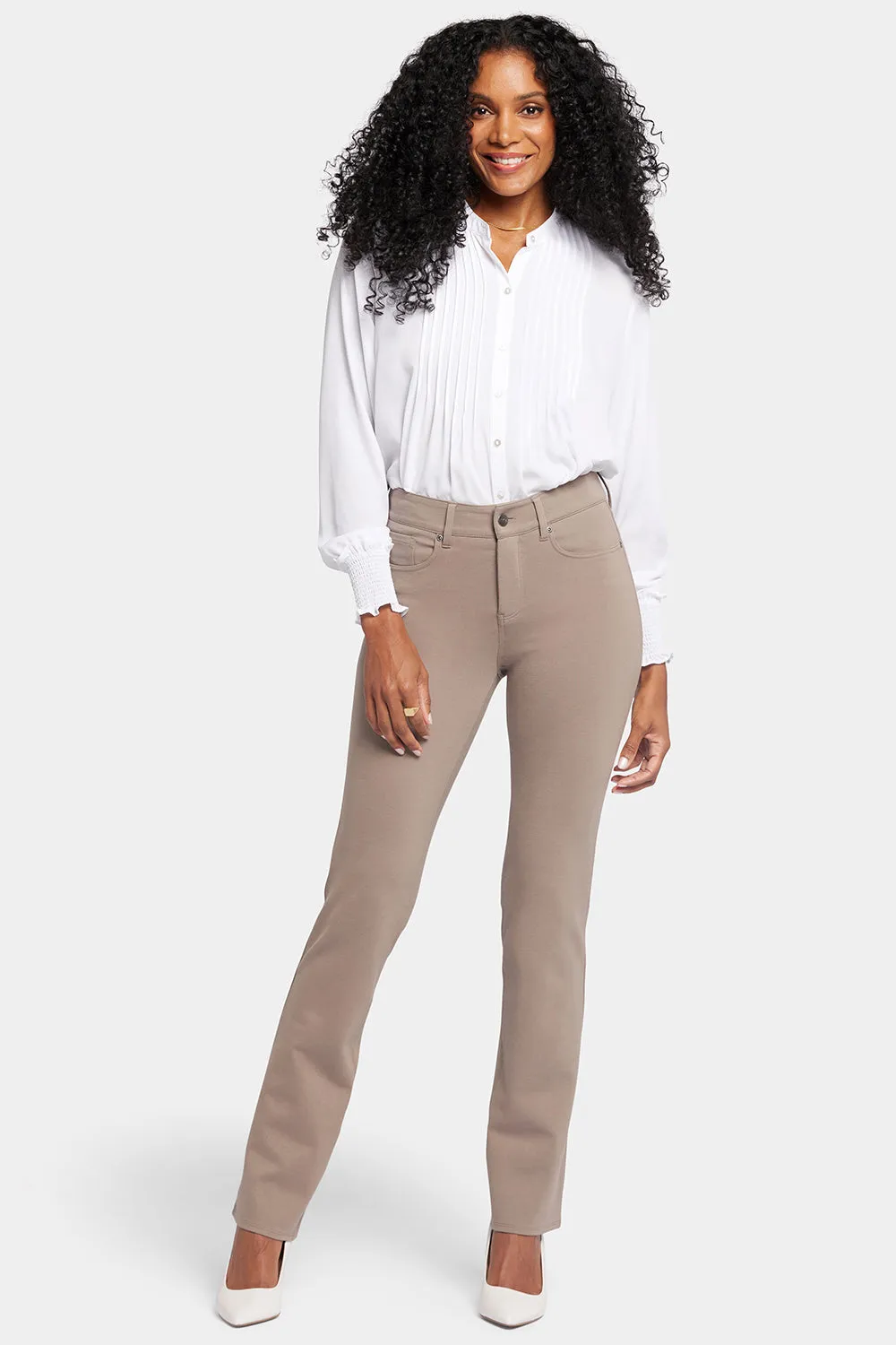 Marilyn Straight Pants - Saddlewood sold by NYDJ product image thumbnail 4