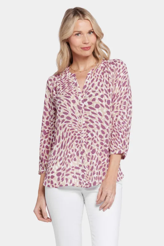 Pintuck Blouse - Sandcastles sold by NYDJ