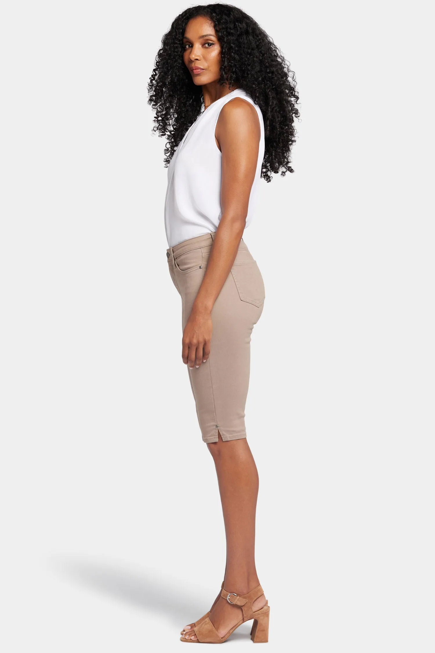 Sophie Bike Capri Jeans In Petite - Saddlewood sold by NYDJ product image thumbnail 5