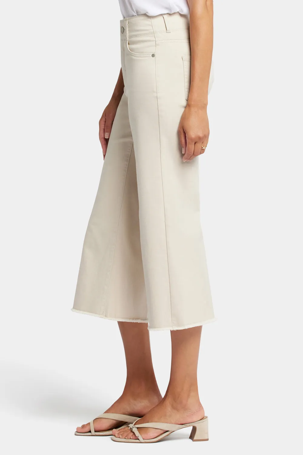 Brigitte Wide Leg Capri Jeans - Feather sold by NYDJ product image thumbnail 3