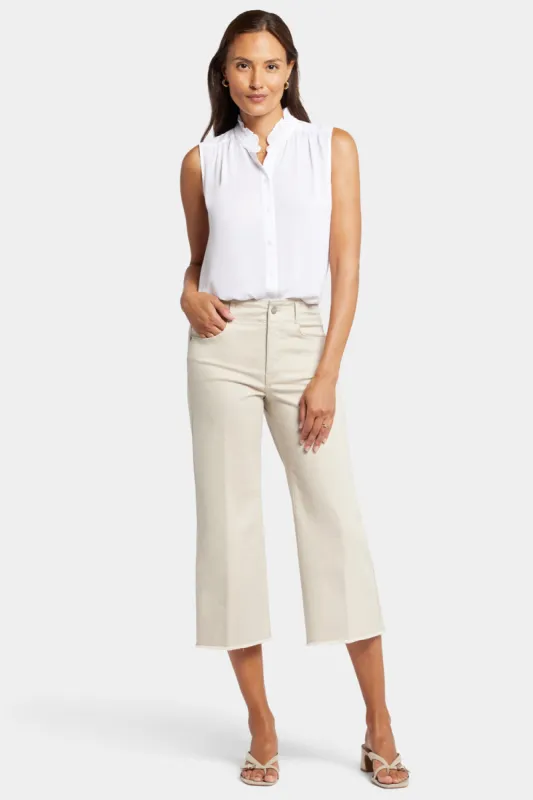 Brigitte Wide Leg Capri Jeans - Feather sold by NYDJ