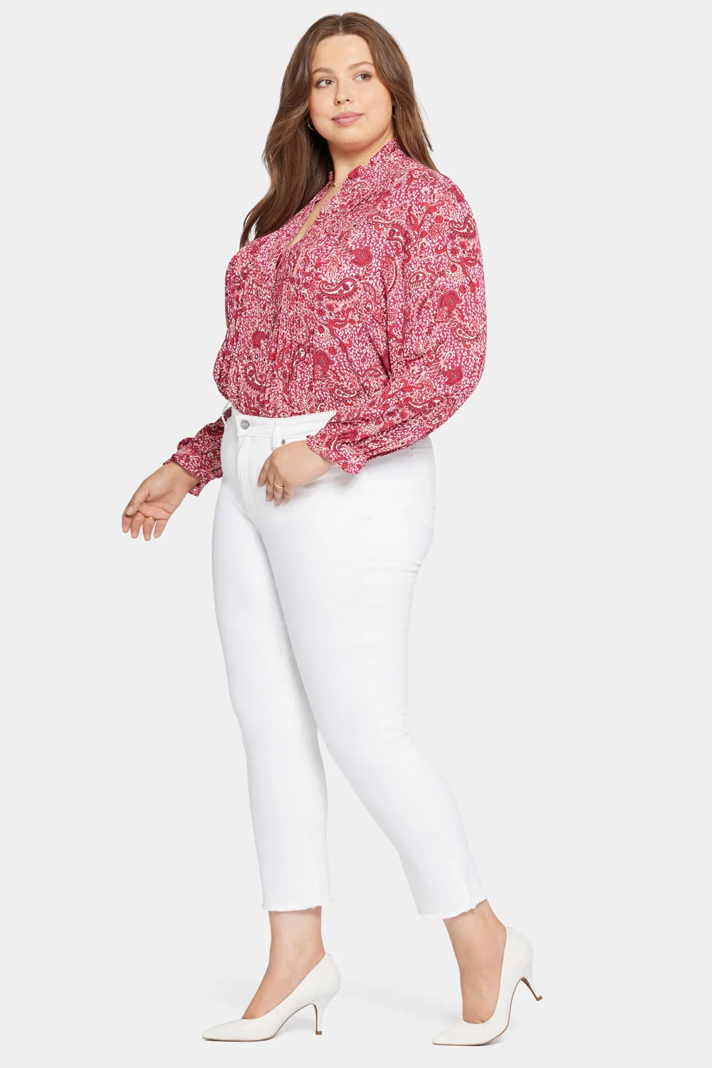 Sheri Slim Ankle Jeans In Plus Size - Optic White sold by NYDJ product image thumbnail 5