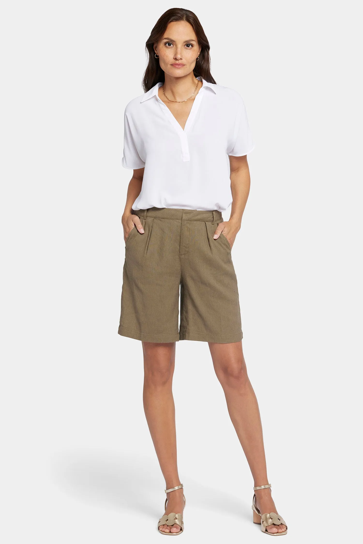 Relaxed Shorts - Avocado sold by NYDJ product image thumbnail 4