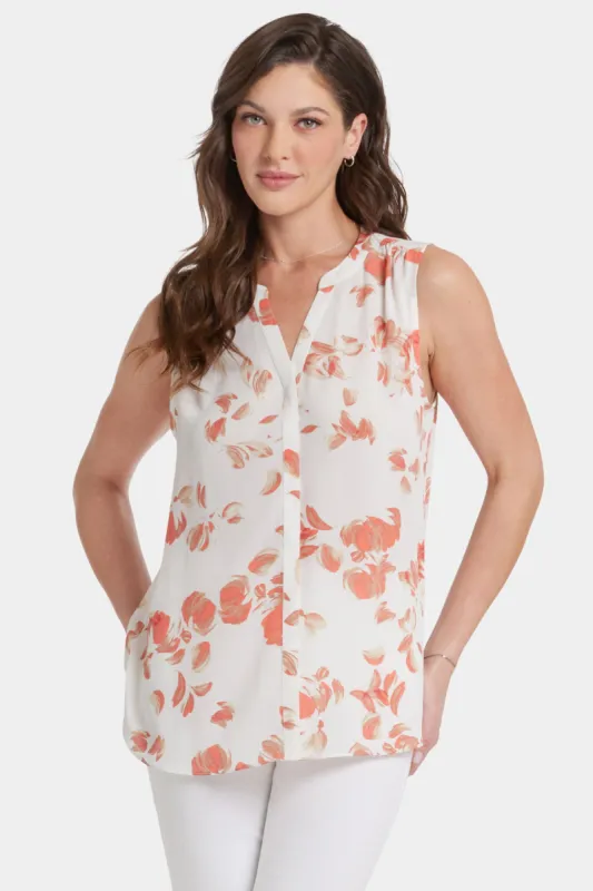 Sleeveless Pintuck Blouse  - Aurora sold by NYDJ