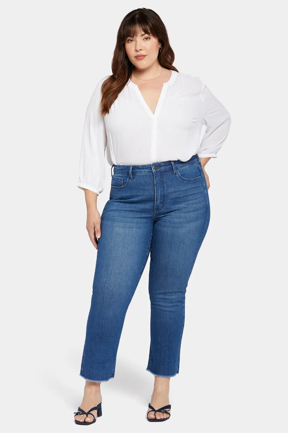 Slim Bootcut Ankle Jeans In Plus Size - Desire sold by NYDJ